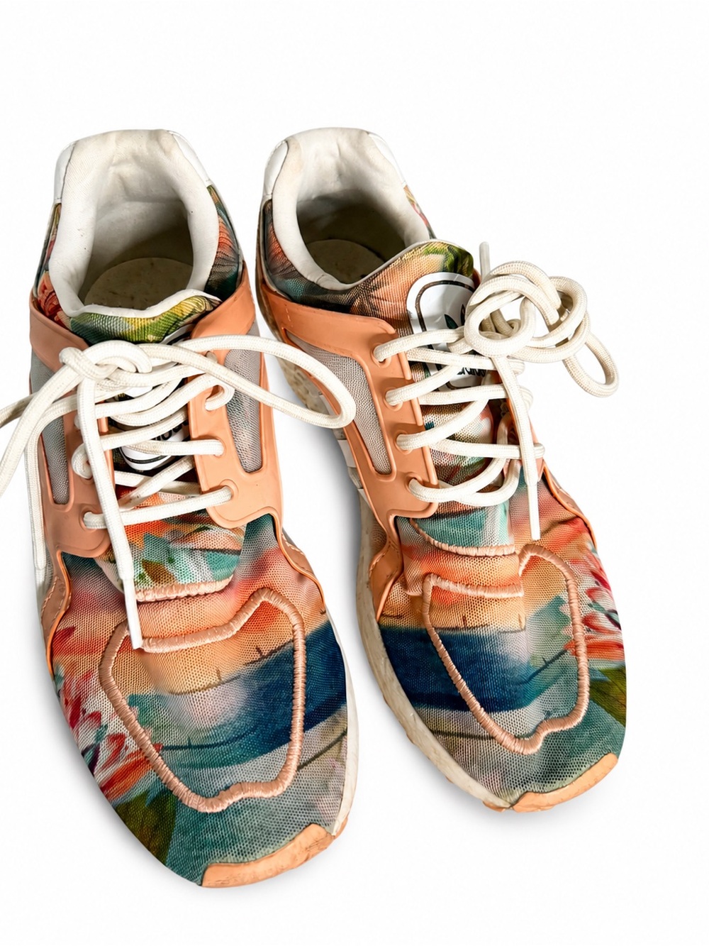 Adidas ZX Flux Floral Sunset Graphic Sneakers Women's Size 7